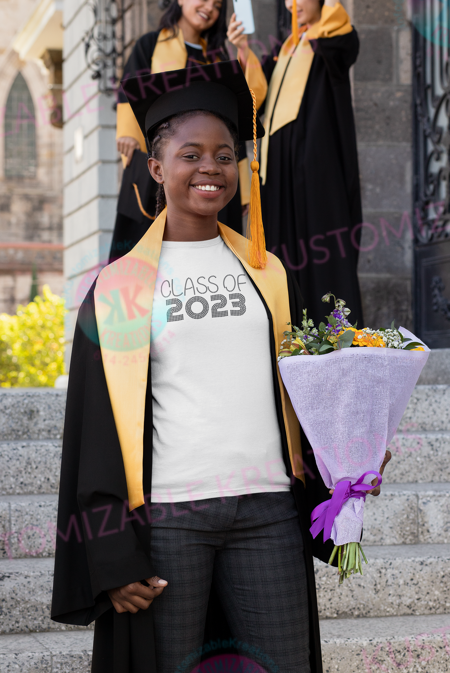 Rhinestone Graduation T-shirt