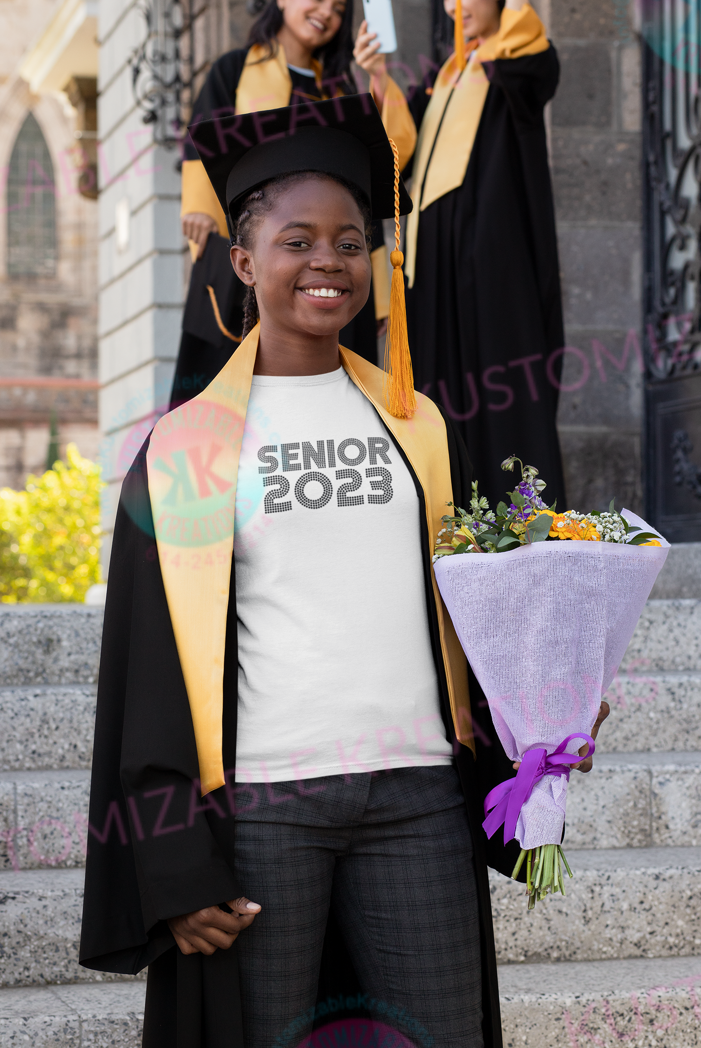 Rhinestone Graduation T-shirt
