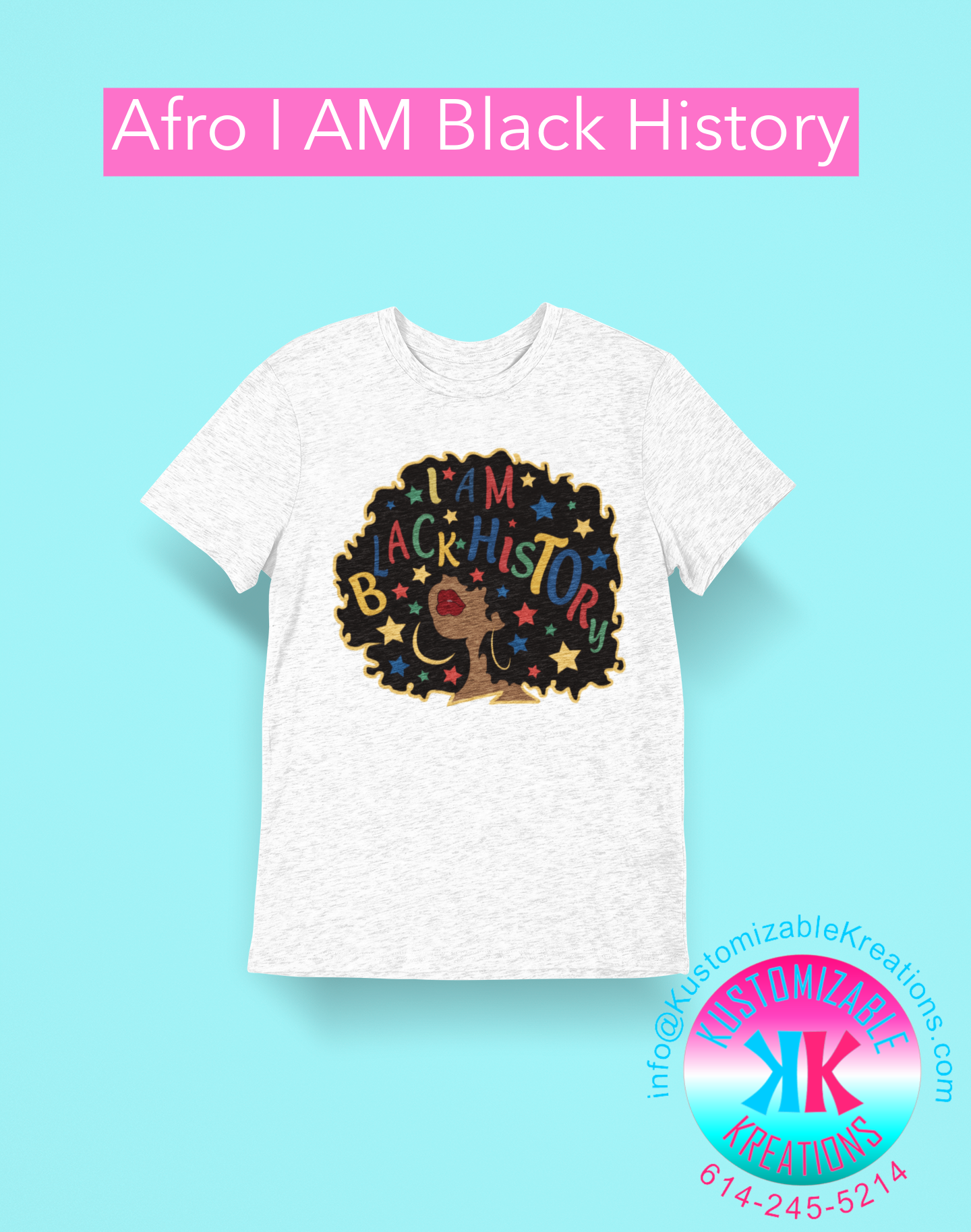 AFRO I AM BLACK HISTORY